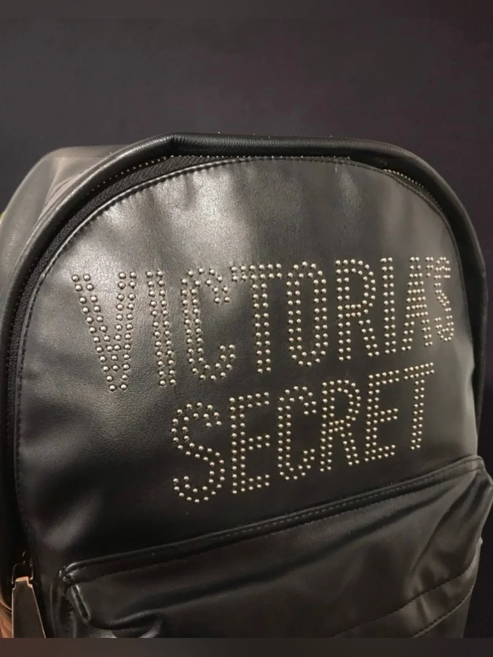 Victoria's Secret Studded Backpack with Chain Accent ✨🤩🖤